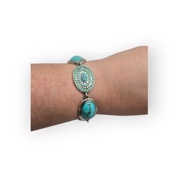Lucky Brand Turquoise Statement Bracelet - Picture 2 of 8